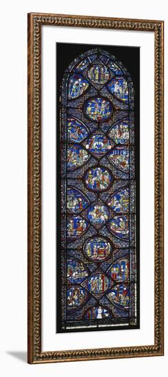 The Legends of Charlemagne, Stained Glass Window-null-Framed Giclee Print