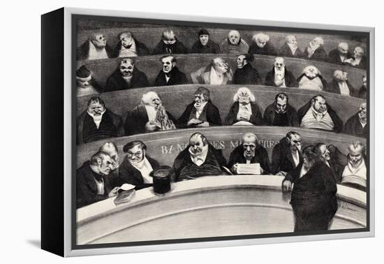 The Legislative Belly, 1834-Honore Daumier-Framed Premier Image Canvas