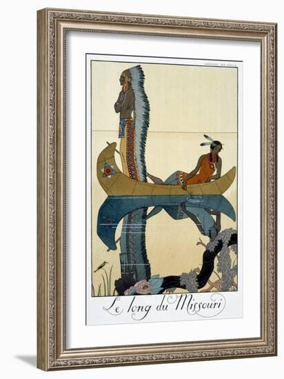 'The Length of the Missouri', 1922-Georges Barbier-Framed Giclee Print