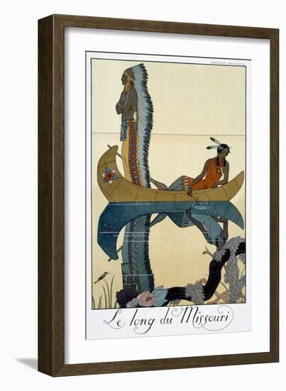 'The Length of the Missouri', 1922-Georges Barbier-Framed Giclee Print