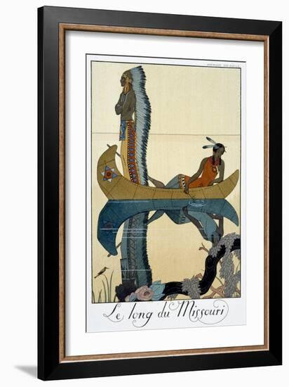 'The Length of the Missouri', 1922-Georges Barbier-Framed Giclee Print