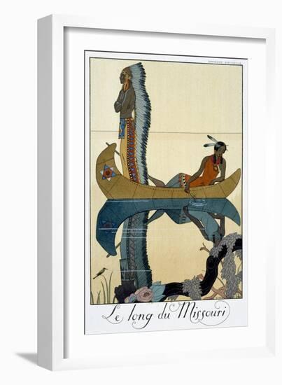 'The Length of the Missouri', 1922-Georges Barbier-Framed Giclee Print