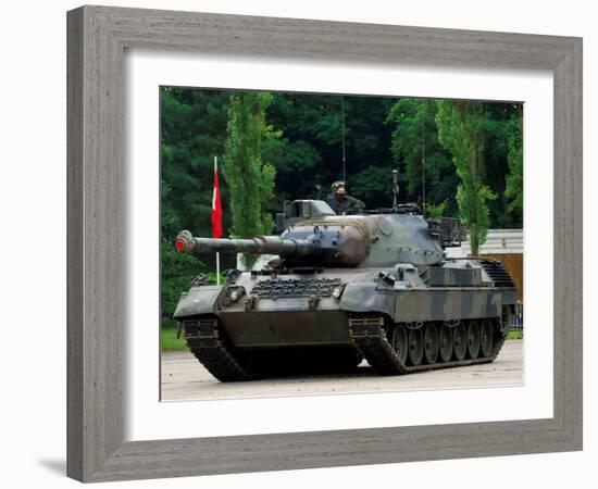 The Leopard 1A5 MBT of the Belgian Army in Action-Stocktrek Images-Framed Photographic Print