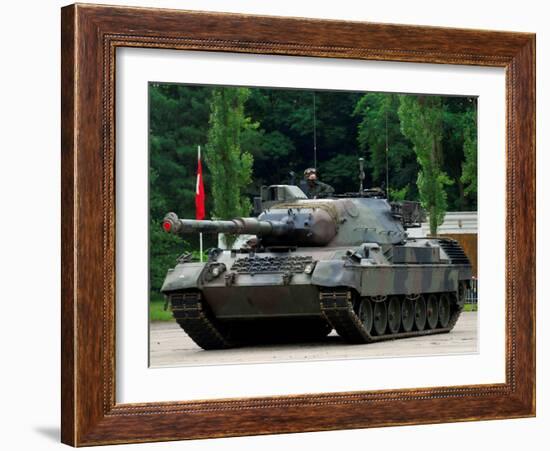 The Leopard 1A5 MBT of the Belgian Army in Action-Stocktrek Images-Framed Photographic Print