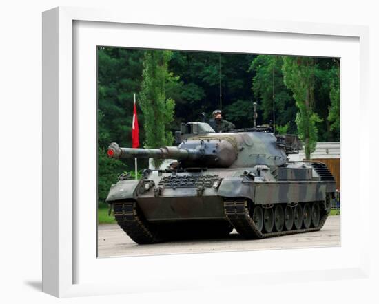 The Leopard 1A5 MBT of the Belgian Army in Action-Stocktrek Images-Framed Photographic Print