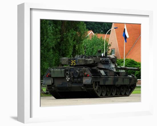 The Leopard 1A5 MBT of the Belgian Army in Action-Stocktrek Images-Framed Photographic Print