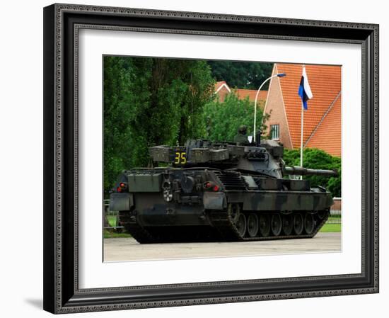 The Leopard 1A5 MBT of the Belgian Army in Action-Stocktrek Images-Framed Photographic Print