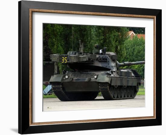 The Leopard 1A5 MBT of the Belgian Army in Action-Stocktrek Images-Framed Photographic Print