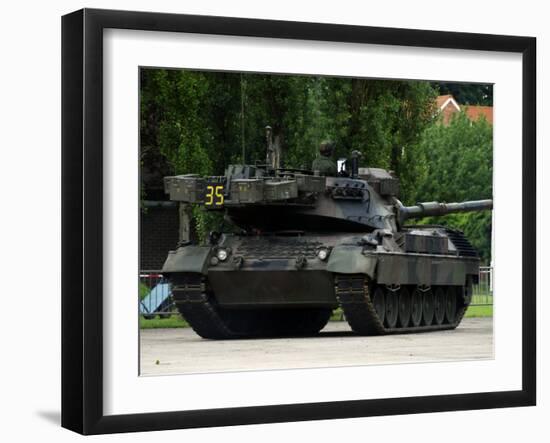 The Leopard 1A5 MBT of the Belgian Army in Action-Stocktrek Images-Framed Photographic Print