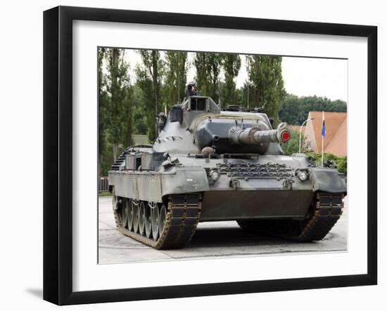 The Leopard 1A5 of the Belgian Army in Action-Stocktrek Images-Framed Photographic Print