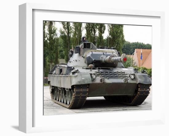 The Leopard 1A5 of the Belgian Army in Action-Stocktrek Images-Framed Photographic Print