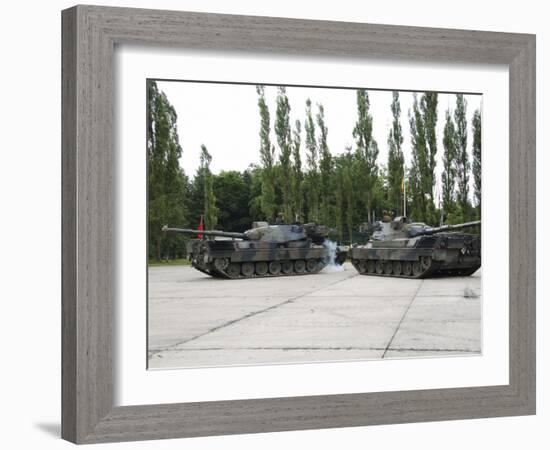 The Leopard 1A5 of the Belgian Army in Action-Stocktrek Images-Framed Photographic Print