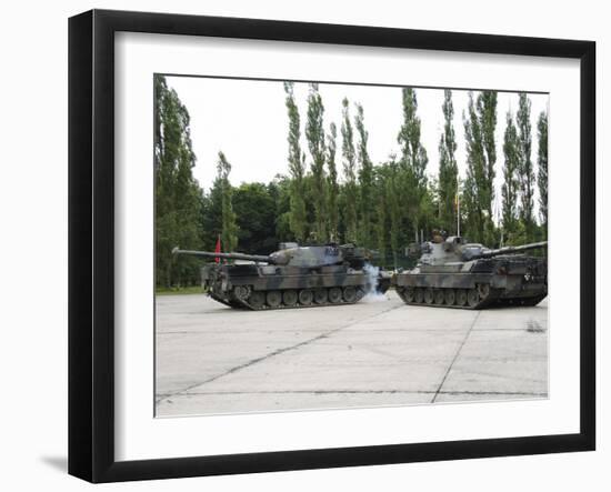 The Leopard 1A5 of the Belgian Army in Action-Stocktrek Images-Framed Photographic Print
