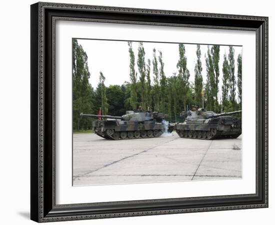 The Leopard 1A5 of the Belgian Army in Action-Stocktrek Images-Framed Photographic Print