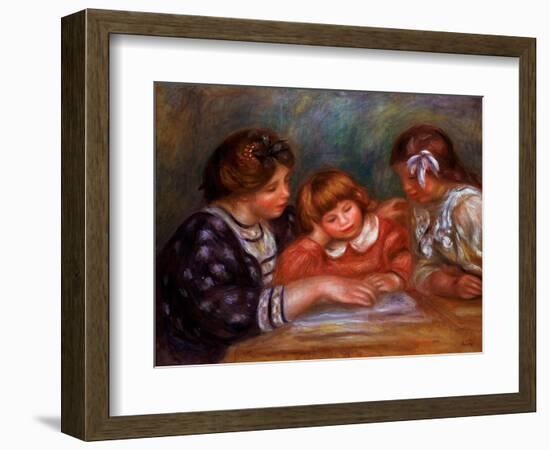 The Lesson, 1906-Pierre-Auguste Renoir-Framed Giclee Print