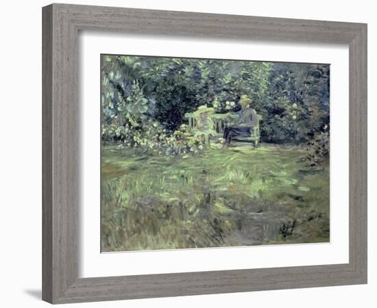 The Lesson in the Garden, 1886-Morisot-Framed Giclee Print