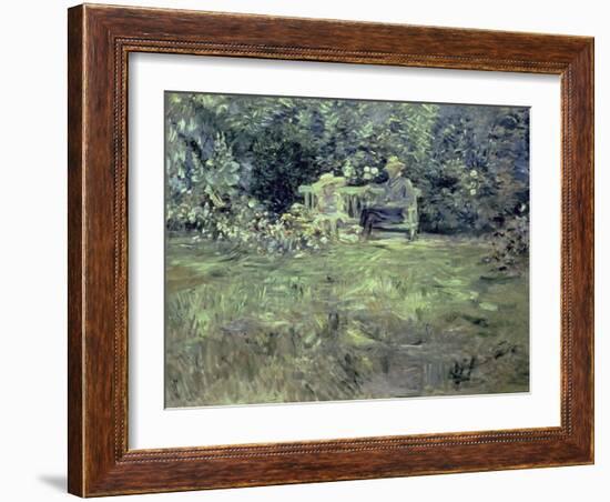 The Lesson in the Garden, 1886-Morisot-Framed Giclee Print