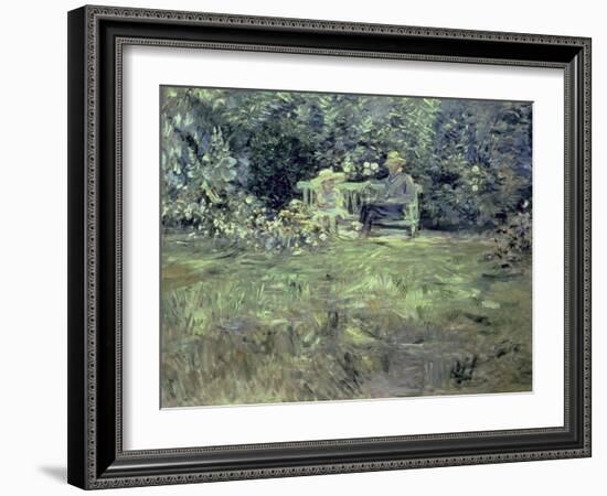 The Lesson in the Garden, 1886-Morisot-Framed Giclee Print