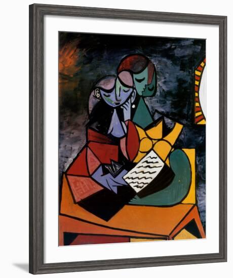 The Lesson-Pablo Picasso-Framed Art Print