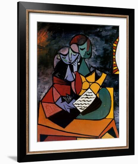 The Lesson-Pablo Picasso-Framed Art Print