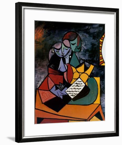 The Lesson-Pablo Picasso-Framed Art Print