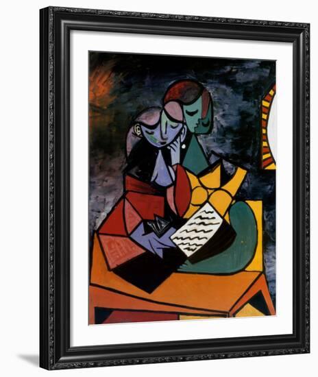 The Lesson-Pablo Picasso-Framed Art Print