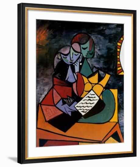 The Lesson-Pablo Picasso-Framed Art Print