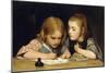 The Lesson-Albert Anker-Mounted Giclee Print