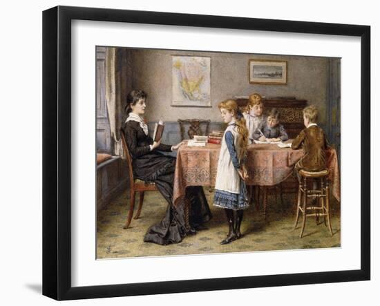 The Lesson-George Goodwin Kilburne-Framed Giclee Print