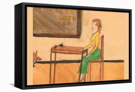 The Lesson-Norma Kramer-Framed Stretched Canvas