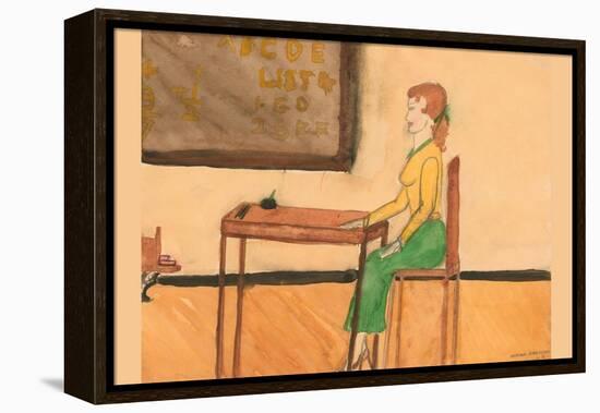 The Lesson-Norma Kramer-Framed Stretched Canvas