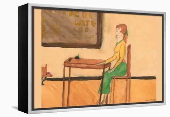 The Lesson-Norma Kramer-Framed Stretched Canvas