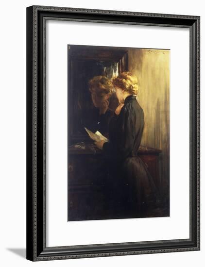 The Letter, 1910-James Carroll Beckwith-Framed Giclee Print