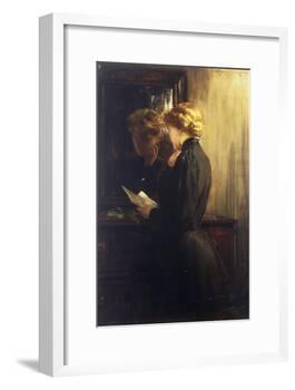 The Letter, 1910-James Carroll Beckwith-Framed Giclee Print