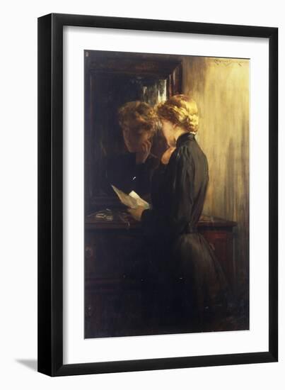 The Letter, 1910-James Carroll Beckwith-Framed Giclee Print