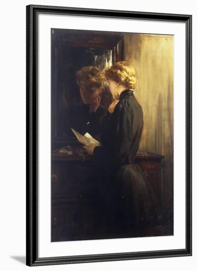 The Letter, 1910-James Carroll Beckwith-Framed Giclee Print