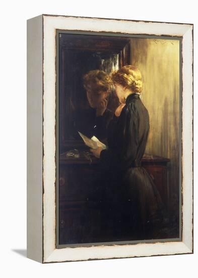 The Letter, 1910-James Carroll Beckwith-Framed Premier Image Canvas