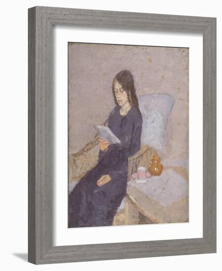 The Letter, 1924 (Oil on Canvas)-Gwen John-Framed Giclee Print