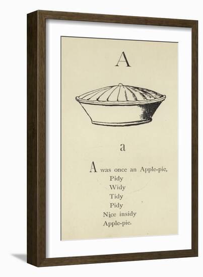 The Letter A-Edward Lear-Framed Giclee Print