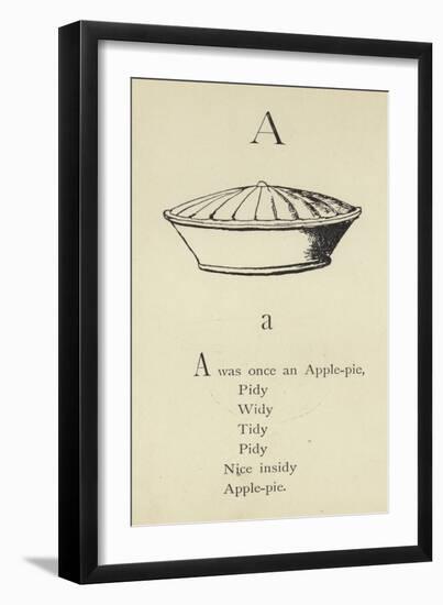 The Letter A-Edward Lear-Framed Giclee Print