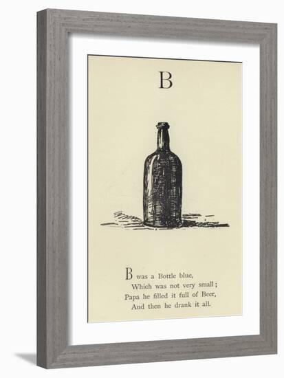 The Letter B-Edward Lear-Framed Giclee Print