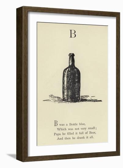 The Letter B-Edward Lear-Framed Giclee Print