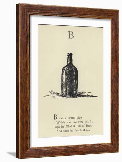 The Letter B-Edward Lear-Framed Giclee Print