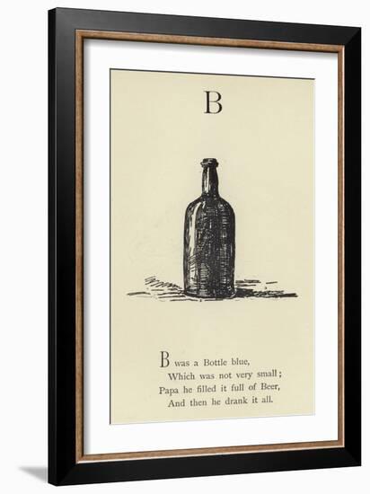 The Letter B-Edward Lear-Framed Giclee Print