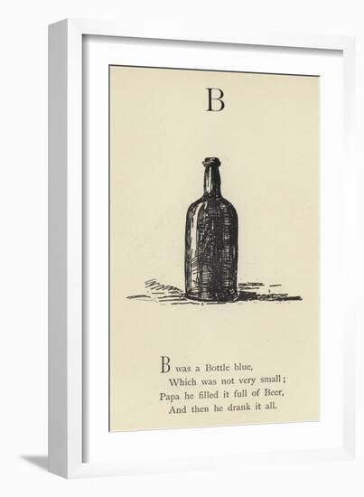 The Letter B-Edward Lear-Framed Giclee Print