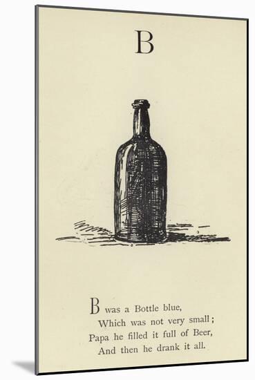 The Letter B-Edward Lear-Mounted Giclee Print