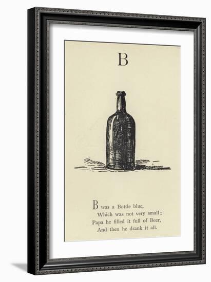 The Letter B-Edward Lear-Framed Giclee Print