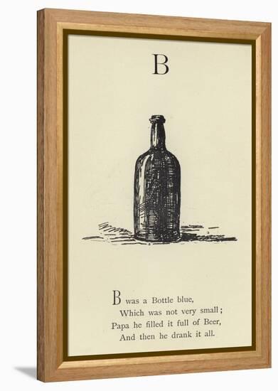 The Letter B-Edward Lear-Framed Premier Image Canvas
