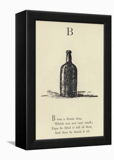 The Letter B-Edward Lear-Framed Premier Image Canvas