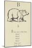 The Letter B-Edward Lear-Mounted Giclee Print